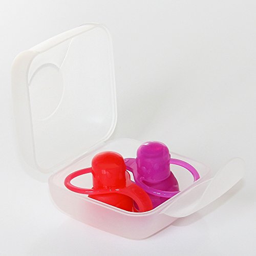 Silicone Food Pouch Tops and Spill Proof Valves with Travel Case