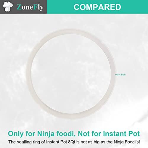 Silicone Sealing Ring Gasket for 6.5Qt and 8Qt Pressure Cookers - 2 Pack