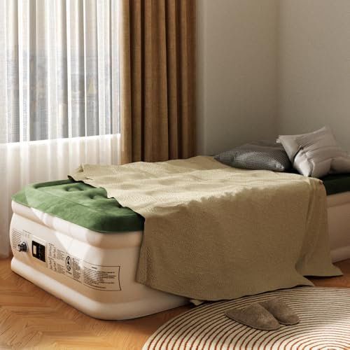 Twin Air Mattress with Built-In Pump - 18" Inflatable Blow Up Bed