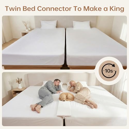 Bed Bridge Twin to King Mattress Gap Filler - 75"x10" High Density Foam Wedge