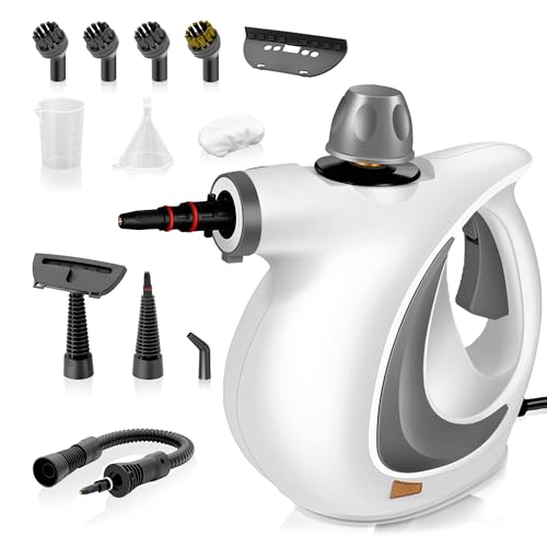 1050W Handheld Steam Cleaner with 12-Piece Accessory Kit – Multi-Surface