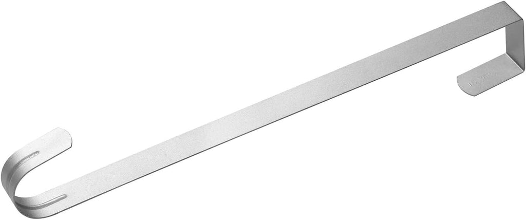 Sattiyrch 15" Wreath Hanger - Sturdy Steel Over The Door Hook for Front Door | Silver Finish