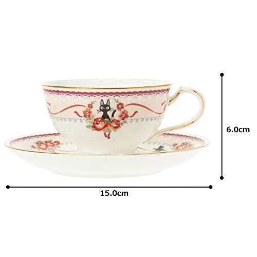 Noritake Majo Kiki's Delivery Service Pink Tea Coffee Cup & Saucer Set MJ97221/H-612L