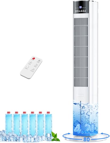 42-Inch Portable Evaporative Air Cooler 1.1-Gal Dual Tank Swamp Cooler