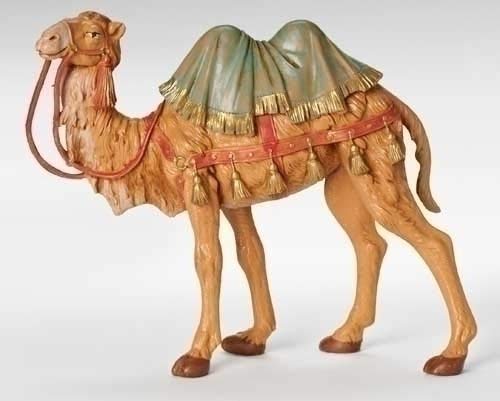 Fontanini 7.5" Standing Camel Nativity Figure, Handmade in Italy