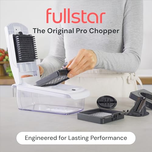 Fullstar Pro 4-in-1 Vegetable Chopper & Spiralizer - White, All-in-One Kitchen Tool