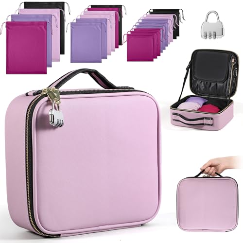 Lockable Storage Box for Personal Items - Waterproof PU Leather Case