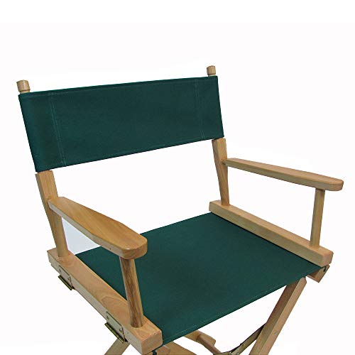 Director Chair Canvas Replacement Set with Sticks, Green, Medium