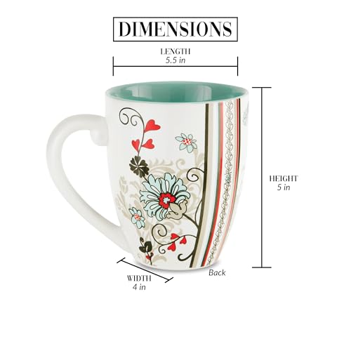 Pavilion Gift Company Retirement Mug 20 oz - Mark My Words Multicolor Ceramic Coffee Cup, Microwave & Dishwasher Safe - Variation 66120