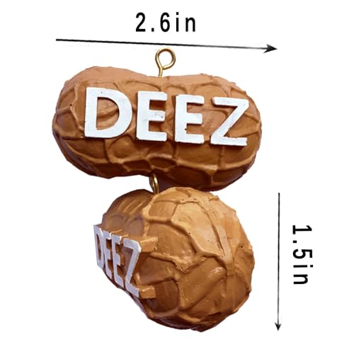 Deez Nuts Christmas Ornaments 3-Pack - Funny Peanut Tree Decorations