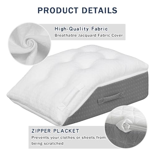Memory Foam Leg Elevation Pillow for Pain Relief and Circulation