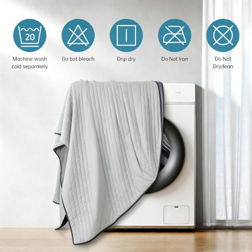 Cooling Blanket for Hot Sleepers - Q-Max 0.42 Soft Comforter, King Size (80x91in) - Breathable Mint Green