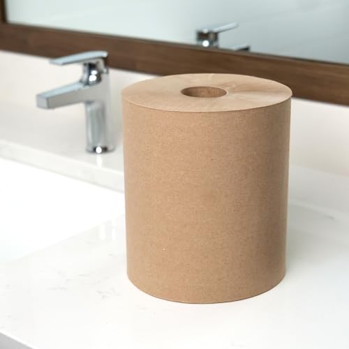 1-Ply Commercial Natural Hardwound Paper Towels, 8" x 800', 6 Rolls
