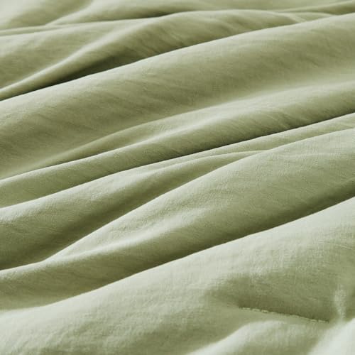 7-Piece Queen Bed in a Bag Comforter Set with Sheets & Shams - Sage Green