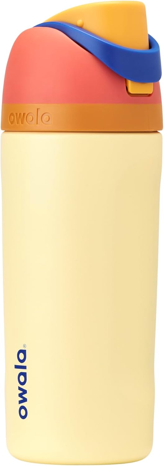 Owala Kids FreeSip Insulated Stainless Steel Water Bottle - BPA-Free, 16 oz, Misty Horizon | Perfect for Sports & School