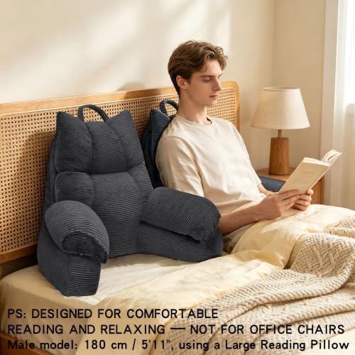 Reading Pillow with Arms - Shredded Memory Foam Back Support