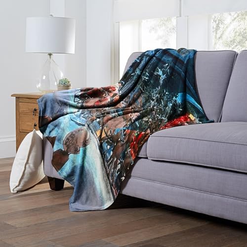 Northwest The Year Without a Santa Claus Silk Touch Throw Blanket 50" x 60" Down Santa Claus Lane