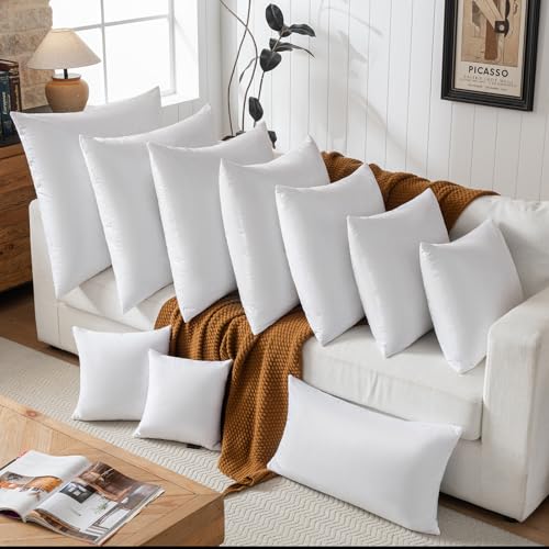 Basic Home 26x26 Euro Pillow Insert - Goose Feather Down Cushion Filler