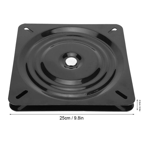 Natudeco 10in Swivel Base 360 Degree Swivel Base Plate Universal Square Rotating Base Heavy Duty Swivel Furniture Accessory for Home Recliner Chair