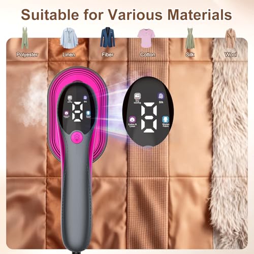 Portable 2-in-1 Travel Garment Steamer and Iron, 1200W Handheld Fabric Steamer