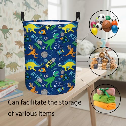 Dinosaur Laundry Basket - Waterproof Kids Toy Storage Bin & Hamper