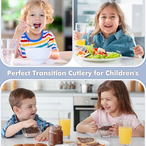 6-Piece Stainless Steel Toddler Forks Set Kids Silverware