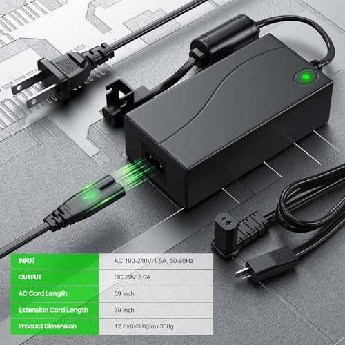 Universal 29V 2A Power Recliner Adapter & Replacement Cable for Lift Chairs