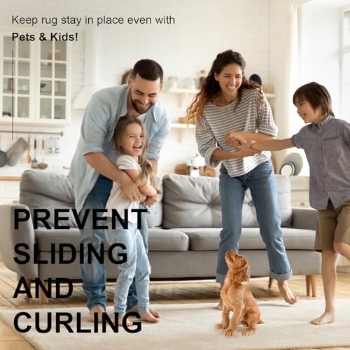 12 PCS Non-Slip Rug Tape Grippers for Hardwood Floors - Reusable Carpet Pads