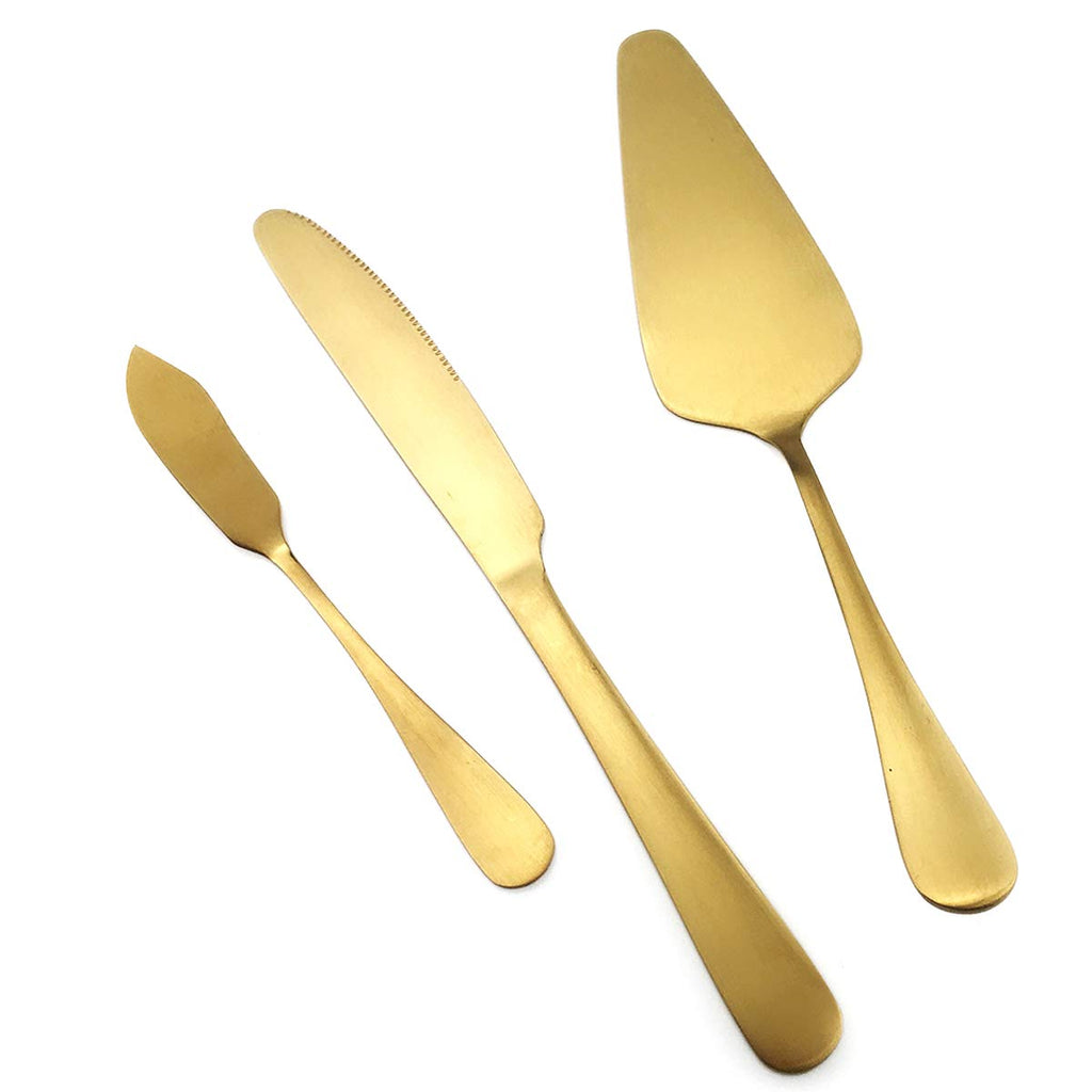 Gugrida Luxury 18/10 Stainless Steel Flatware Set Matte Black Silverware Set