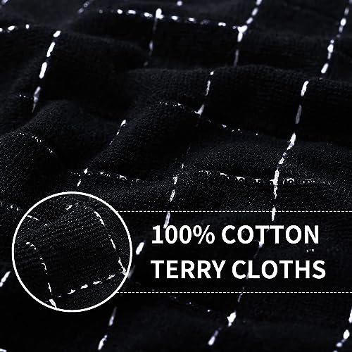 100% Cotton Terry Kitchen Towels, Ultra Absorbent Dish Towels, 2-Pack