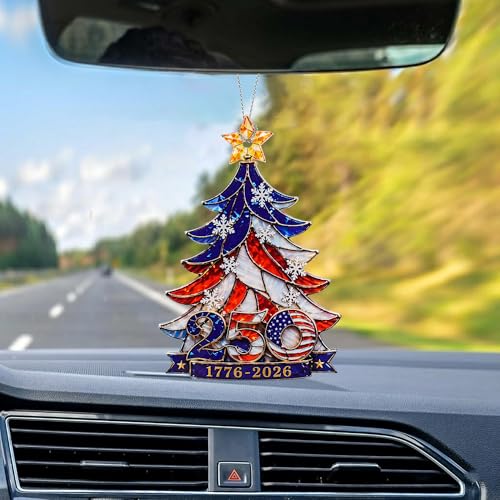 America 250th Anniversary Christmas Ornament 1776-2026 Patriotic Keepsake