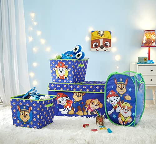 4-Piece Kids Bedroom Storage Set with Toy Trunk, Bins & Laundry Hamper