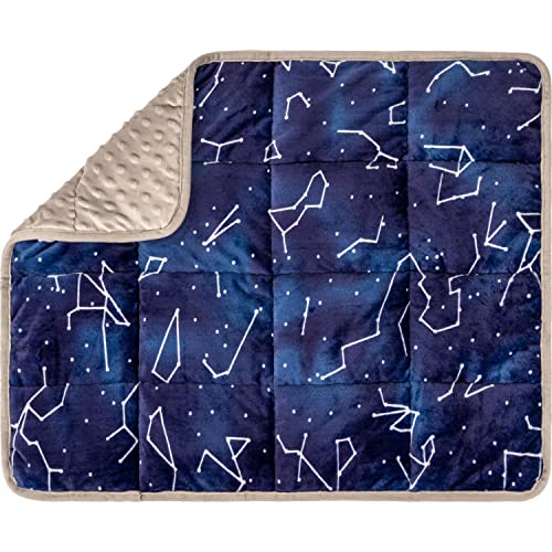 Weighted Lap Pad, 5 lb Sensory Blanket for Relaxation, 20 x 23 Inch Blue