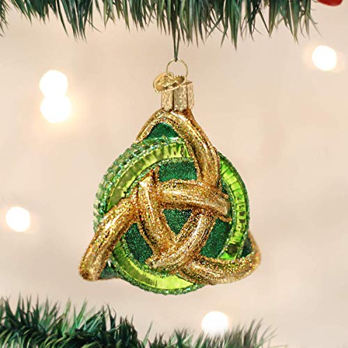 Old World Christmas Trinity Knot Glass Ornament 3.250 - Handcrafted Holiday Decoration