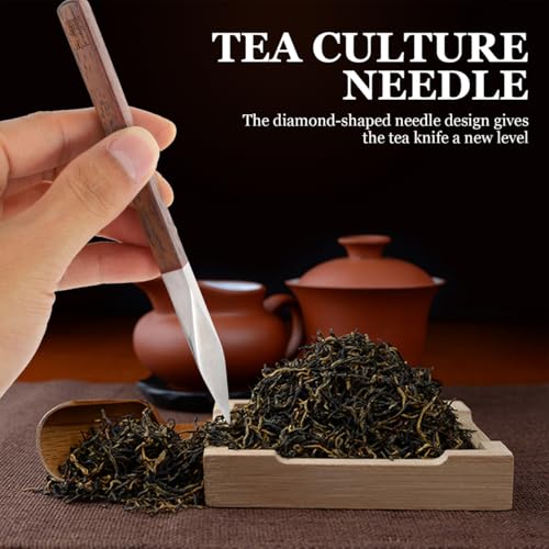 Luxshiny Square Rosewood Tea Needle Tool for Pu Erh Cake Breaking
