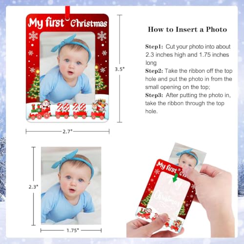 PETCEE Baby's First Christmas Ornament - Photo Frame Keepsake 2026