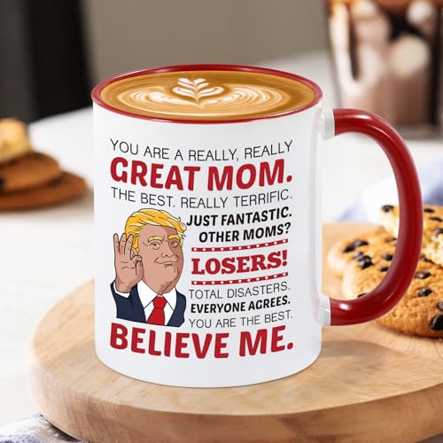 Benjika Mother's Day Gift Mug - You Are A Really Really Great Mom - Humorous Ceramic Coffee Mug for Mom - Mom, Grandma, Wife - 11oz