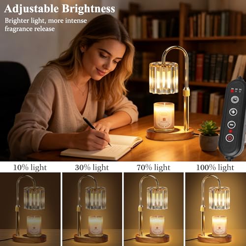 Adjustable Candle Warmer Lamp with Timer & Dimmer for Home Fragrance