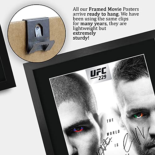 UFC 229 Khabib vs McGregor Framed Printed Autograph Display, 12x16 Inch