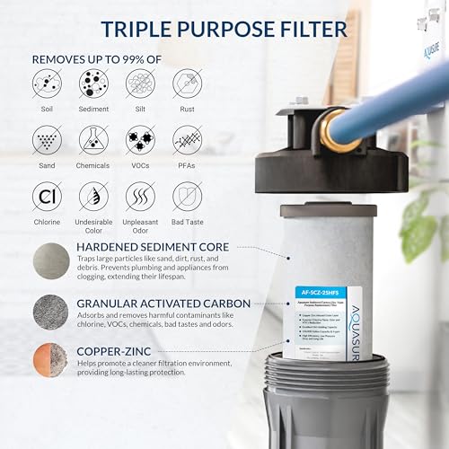 Fortitude V2 Whole House Sediment Carbon & Zinc Water Replacement Filter