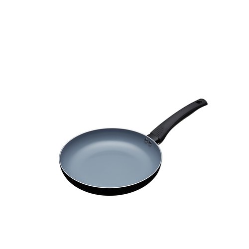 MasterClass Eco Induction Frying Pan with Healthier Ceramic Chemical Free Non Stick, Aluminium/Iron, Black/Blue, 24 cm