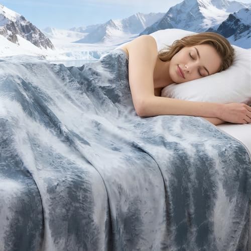 Cooling Blanket for Hot Sleepers, 50"x70" – Breathable Cold Comforter