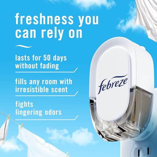 Scented Oil Plug-In Air Freshener Refills - Linen & Sky (4 Pack)