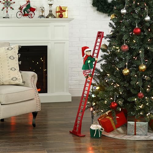 Mr. Christmas 40in Climbing Elf with LED Lights & Music