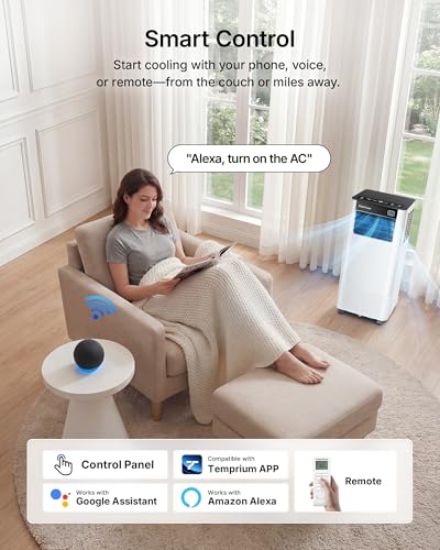 10,000 BTU Portable Air Conditioner for Rooms up to 450 Sq. Ft.