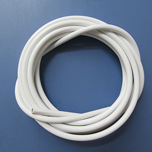 13ft White Curtain Wire Hanging Cord with Adhesive Hooks and Eyes