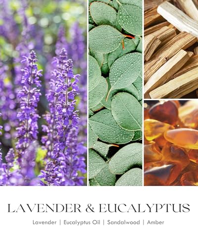Lavender Scented Soy Candle with Crystals & Dried Flowers - 10oz Aromatherapy