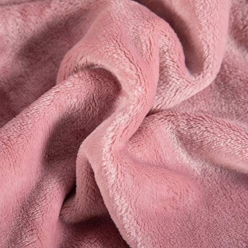 TASTHROW Large Flannel Fleece Throw Blanket, 50x70 Inch - Soft 350GSM Cozy Plush