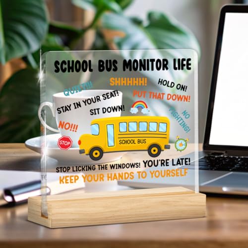 Thank You Gift for School Bus Driver Retirement Farewell Birthday Christmas - School Bus Driver G