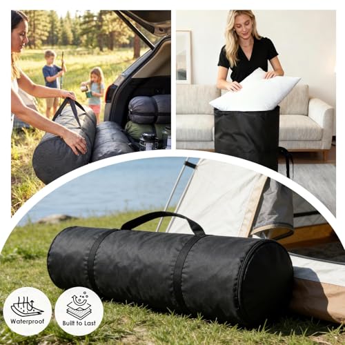 Extra Large Heavy-Duty Folding Mattress Storage Bag - 62x20x20 inches, Waterproof with Reinforced Handles
